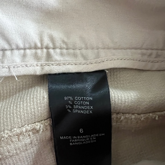 Women's TAHARI Khaki Corduroy Flare Leg Boho Pants Size 6 Cotton Blend - Picture 4 of 4